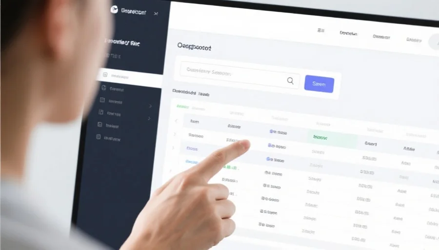 网站查询功能界面